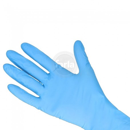 Lange nitril handschoenen, blauw, zonder poeder - 100 handschoenen