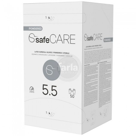 Handschoenen Latex gepoederd Steriel – Zarys safeCARE