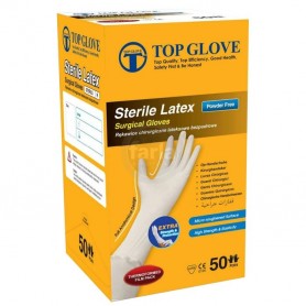 Handschoenen Latex gepoederd Steriel - 50 paar handschoenen