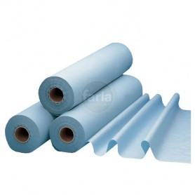 Geplastificeerd behandeltafelpapier - onderzoekstafelpapier - 1-laags – 50 cm x 68m - 6 rollen