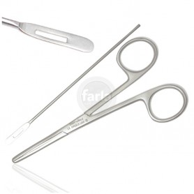 Sonde met oog Silver en Lister Sinus tang