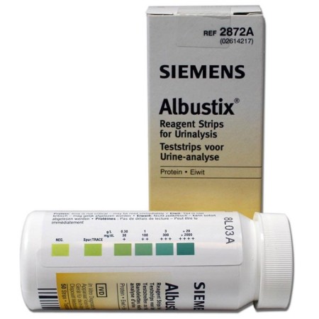Urinetest: Siemens Albustix - Siemens teststrips
