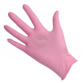 Roze Nitril handschoenen