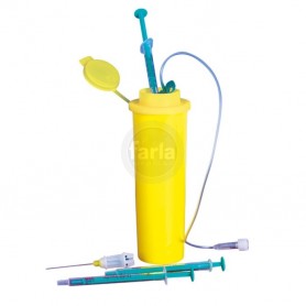 Zakformaat naaldcontainer - container voor medisch afval - 150 ml Zakformaat naaldcontainer - container voor medisch afval - 150 ml