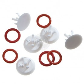 Vervangende paddestoel klep en sluitring pack