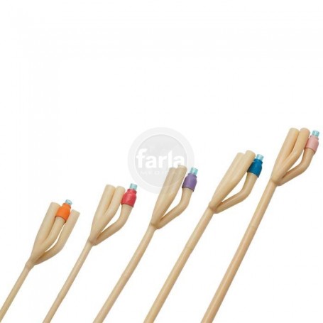 Urine catheter, 3-weg, met plastic ventiel