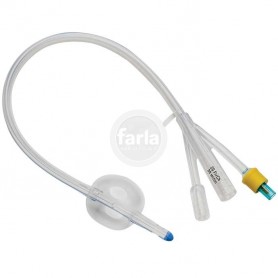 Urine catheter, 3-weg, met plastic ventiel